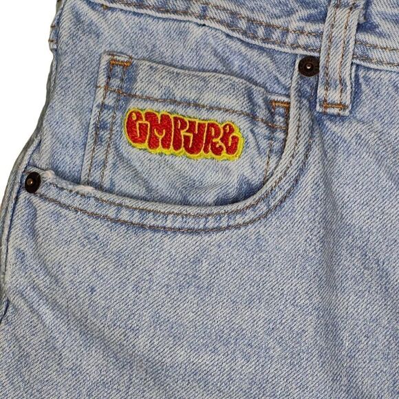 Empyre High Waist Relax Fit Skate Denim Shorts - Picture 4 of 7